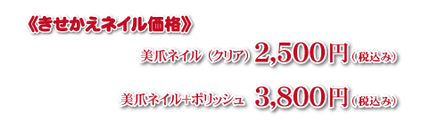 価格：きせかえネイル